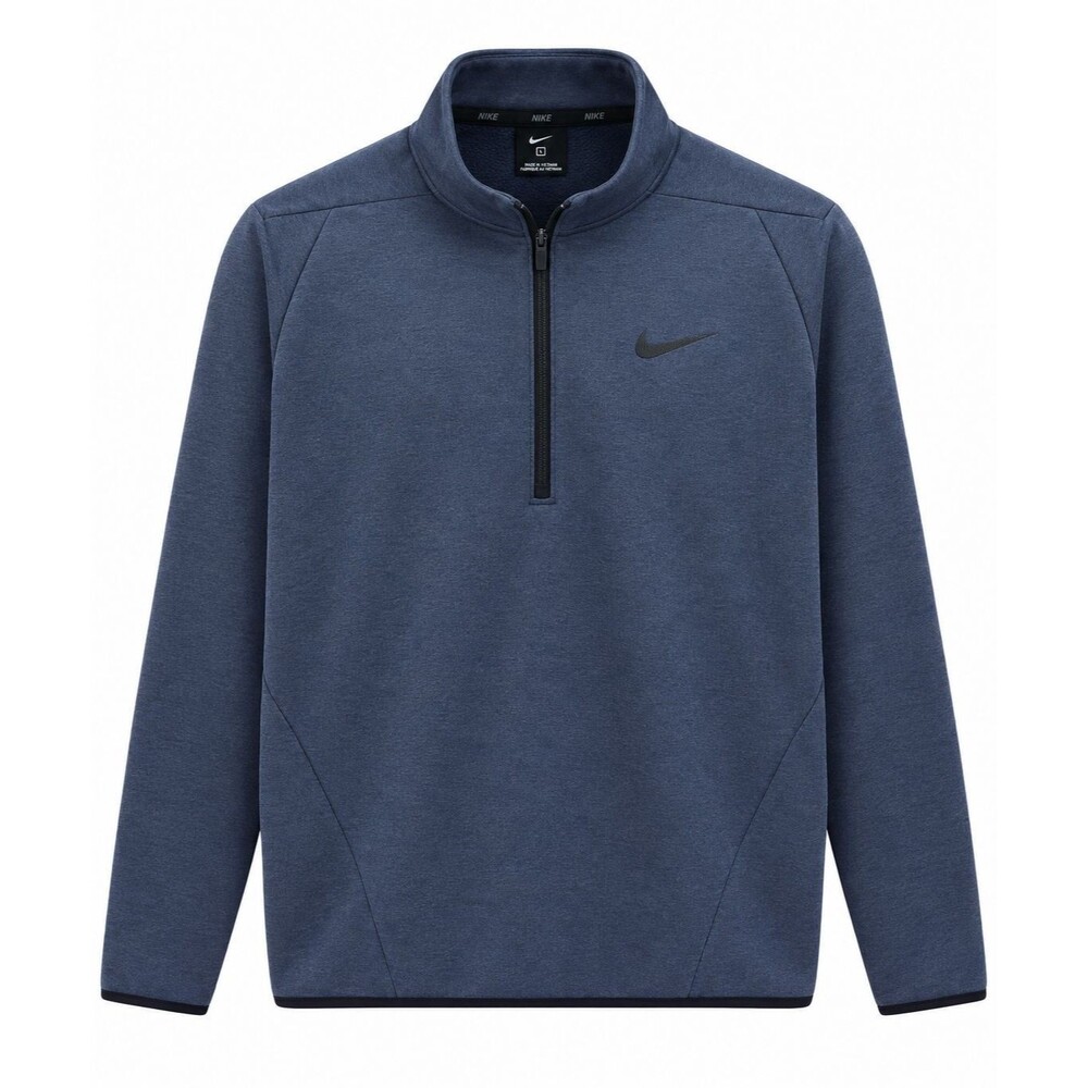 Nike Dri-FIT Quarter Zip Mens XL Blue Long Sleeve Pullover Fleece